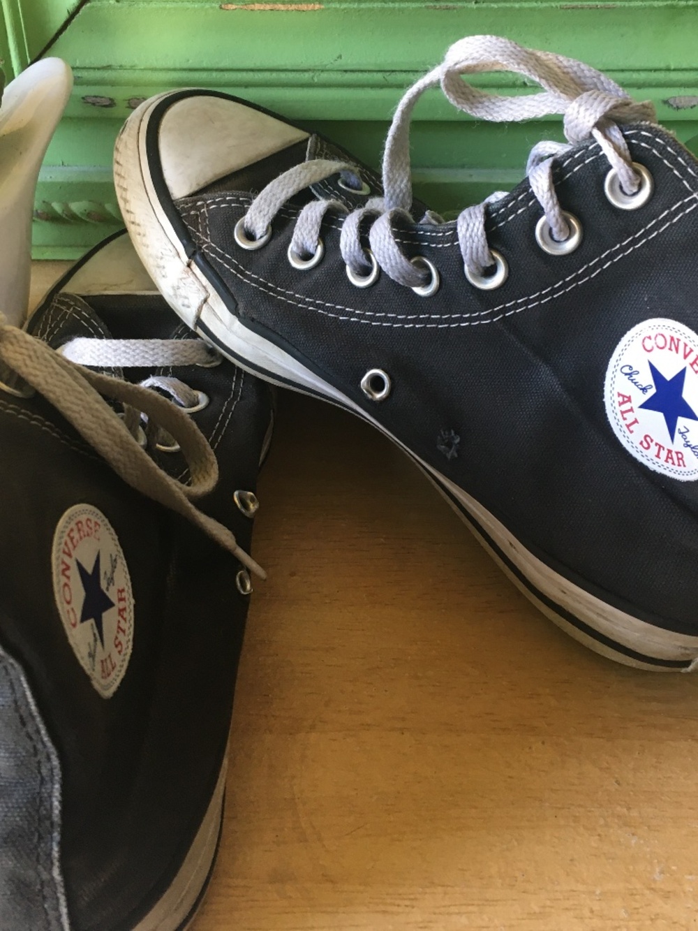 Converse black hightops